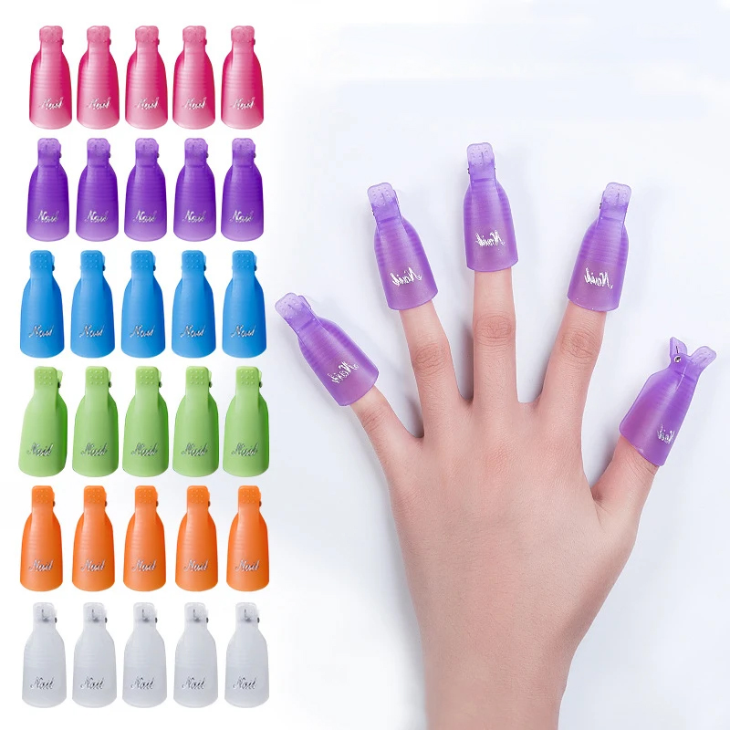 Nail Art Gel Polish - 10 قطع/كيس أدوات تغليف الأظافر بالجل