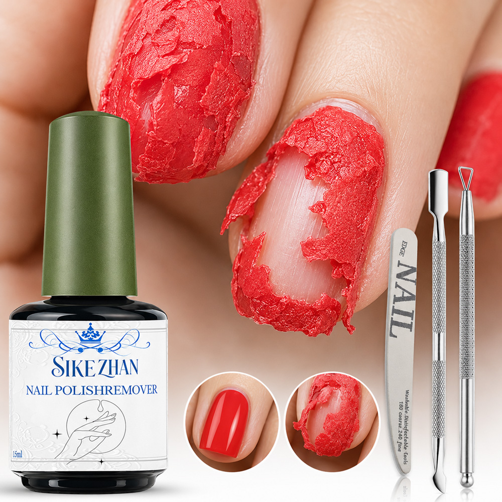 Nail Art Gel Polish - مزيل جل سحري سريع من سيكيزهان،