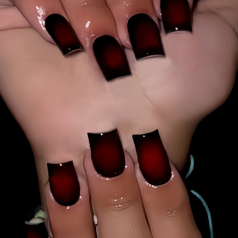 أظافر صناعية قصيرة مربعة الشكل - مراجعة Nail Art Flower وسعره
