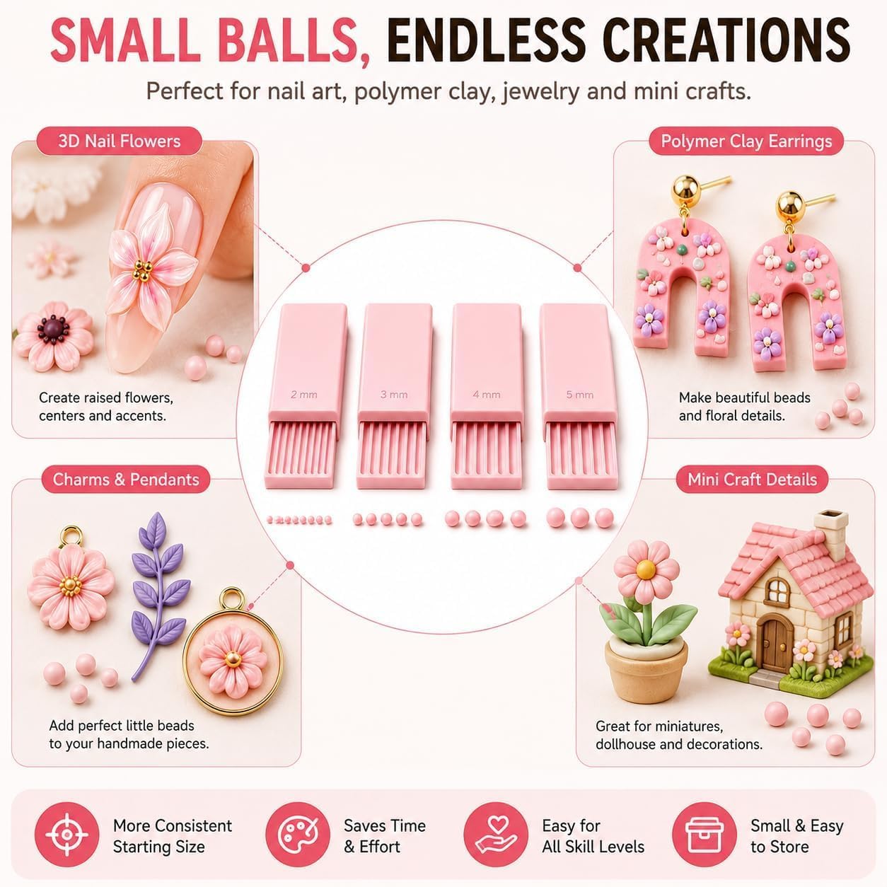 4 قطع من أدوات صنع كرات الجل ا - مراجعة Nail Art Gel وسعره