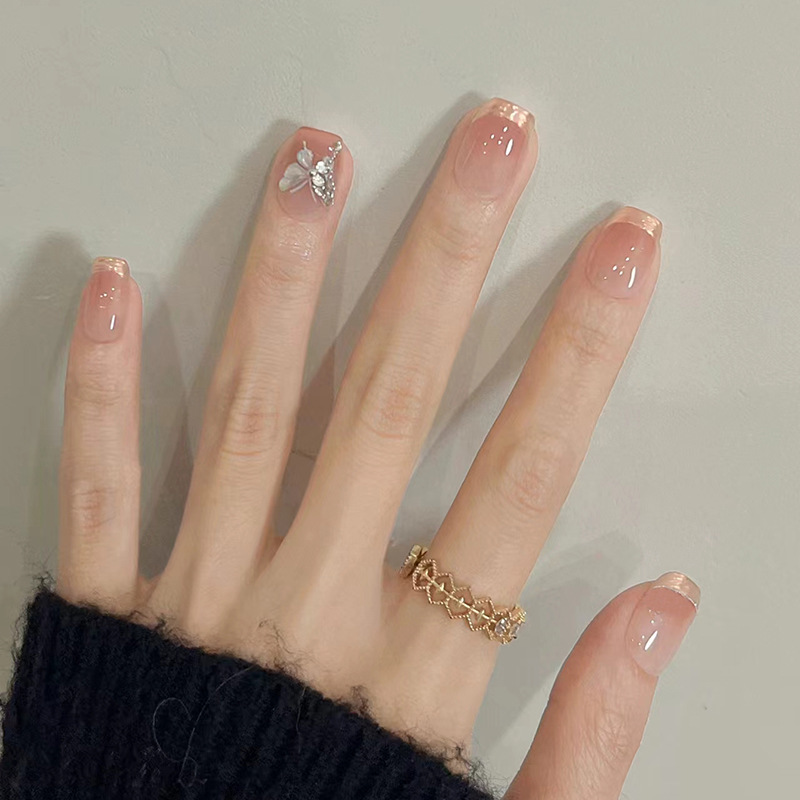 24 قطعة من أظافر القطيفة اللام - مراجعة Nail Art Flower وسعره