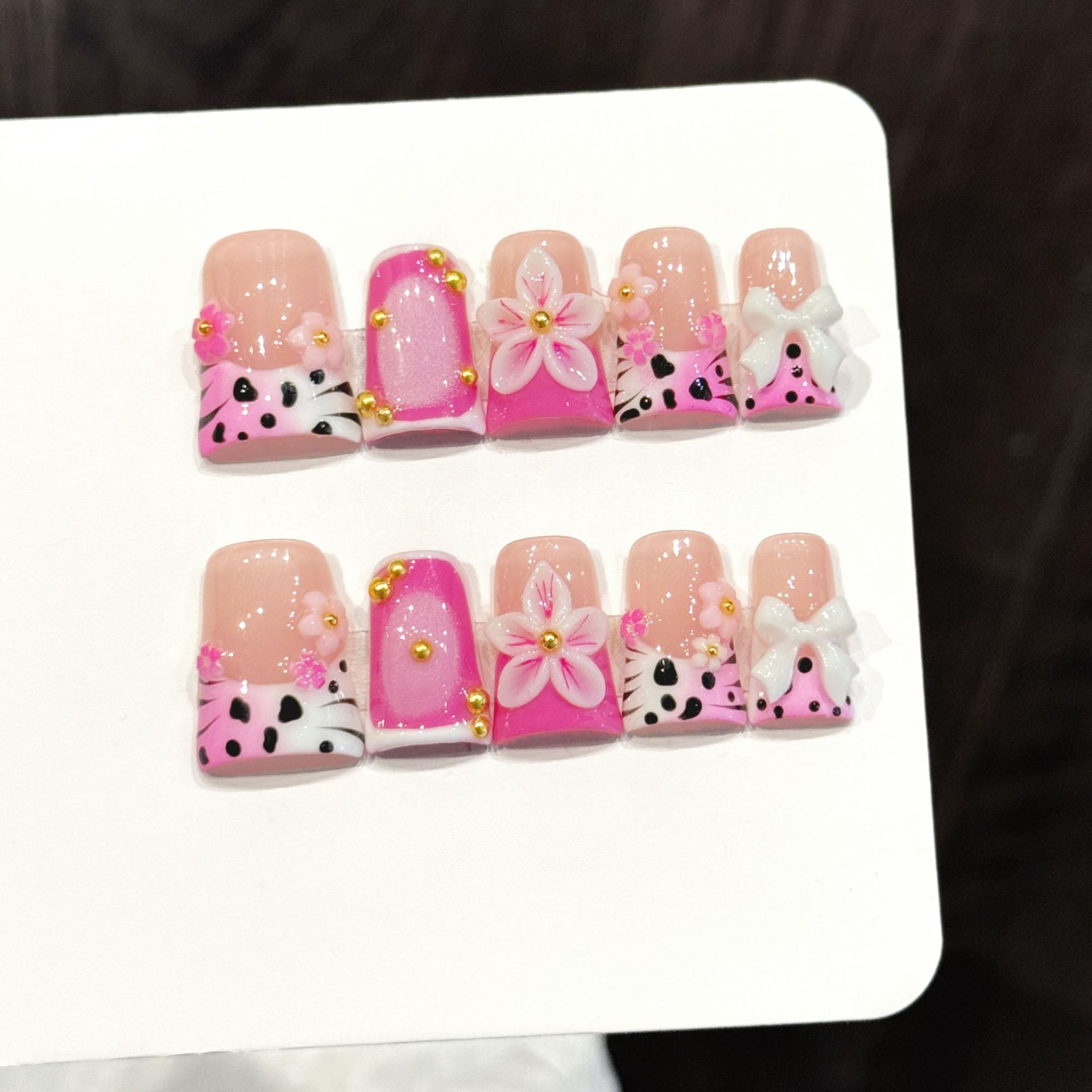 10 قطعة نمط المحيط الأظافر وهم - مراجعة Nail Art Flower وسعره
